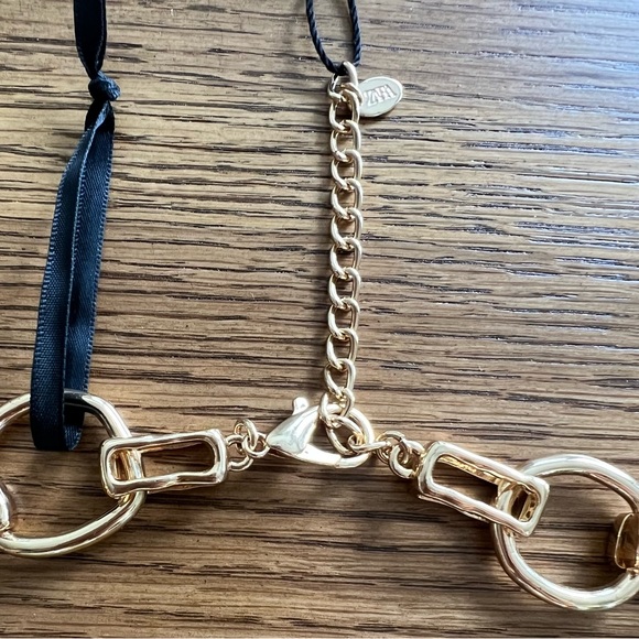 Zara LOVE CHARM GOLD BELT size 32 - Picture 9 of 11